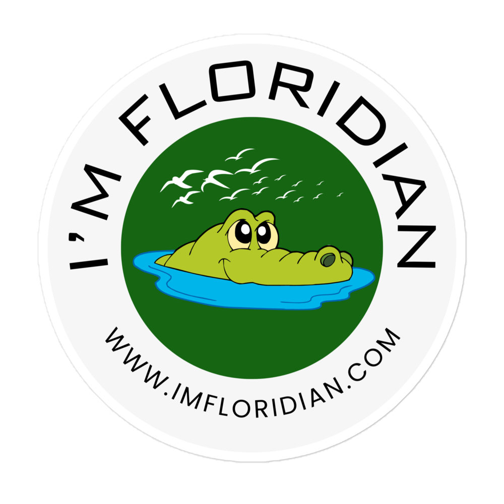 IMFLORIDIAN - 5x5 inch Swamp Alligator Sticker