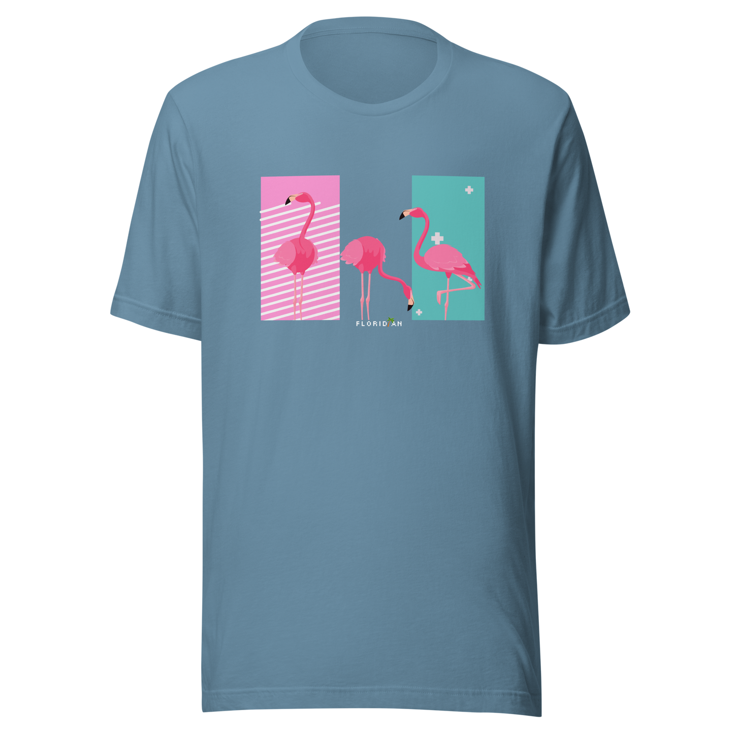 IMFLORIDIAN - Floridian FL Tropical Flamingo Design Tee